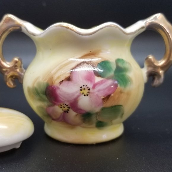 Vintage Fairway Japan China Miniature Creamer and Lidded Sugar Bowl - Picture 5 of 8